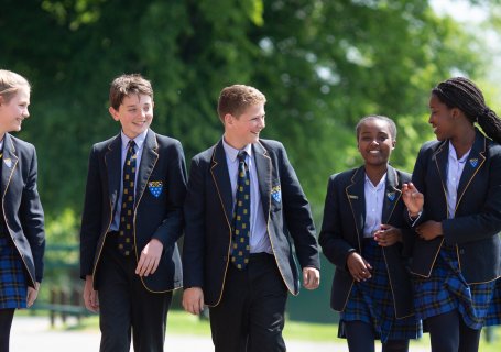 Ratcliffe College Senior Students Group Outside